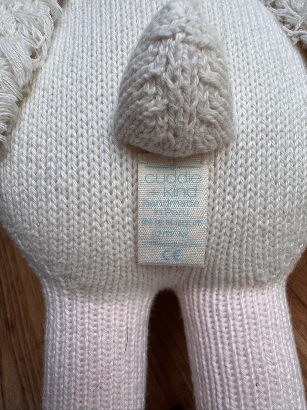 Cuddle + Kind Harlow the Swan Hand Knit Doll Pink Crown Ballerina Plush 20” - Picture 7 of 9